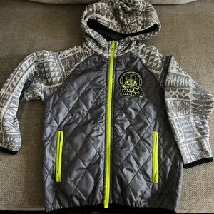 Gray and Black Kids Star Wars Jacket